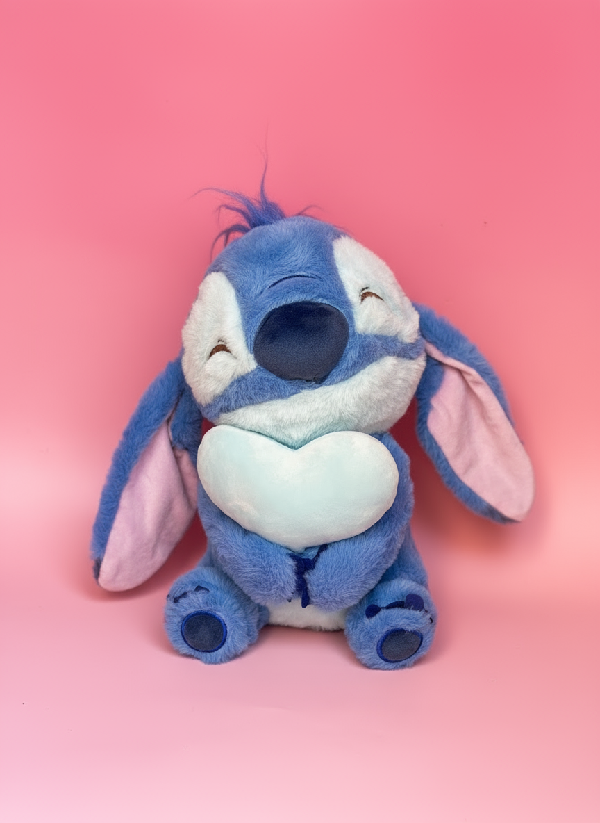 Stitch with heart plush toy