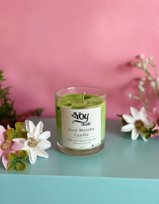 شمعة ماتشا المثلجة