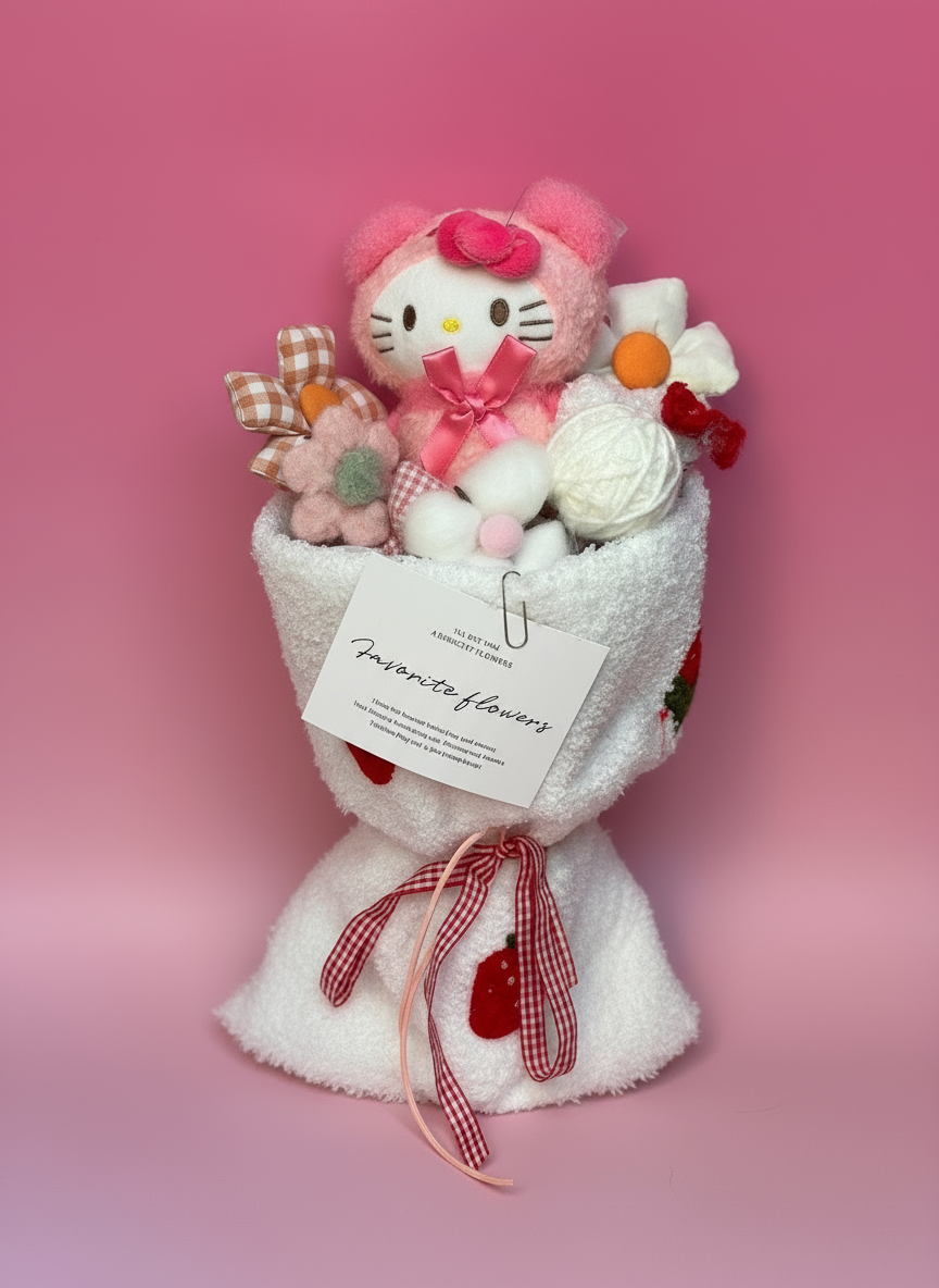 Hello kitty plush bouquet